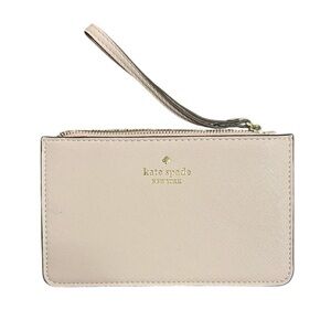 Kate Spade Blush Pink Wristlet with Champagne Interior